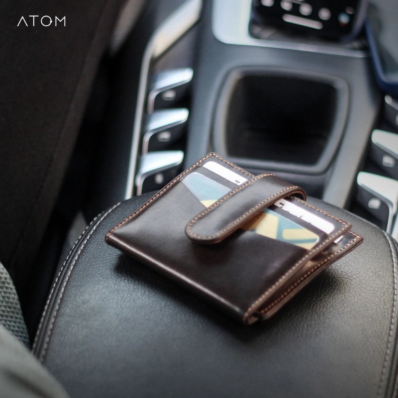 Genuine leather card holder