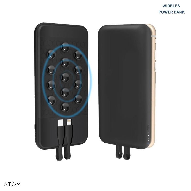 Sticky wireless power bank 8000 mAh