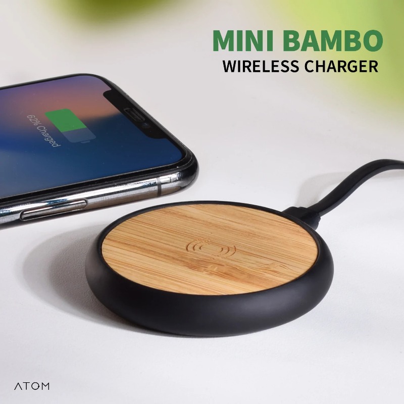 Mini Bamboo wireless charger